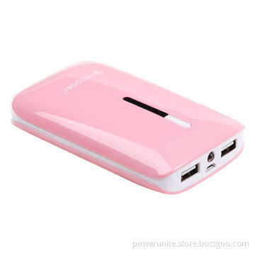 High-end, Easy for Travel Dual USB Port Popular Design 6,600mAh Backup Power Bank